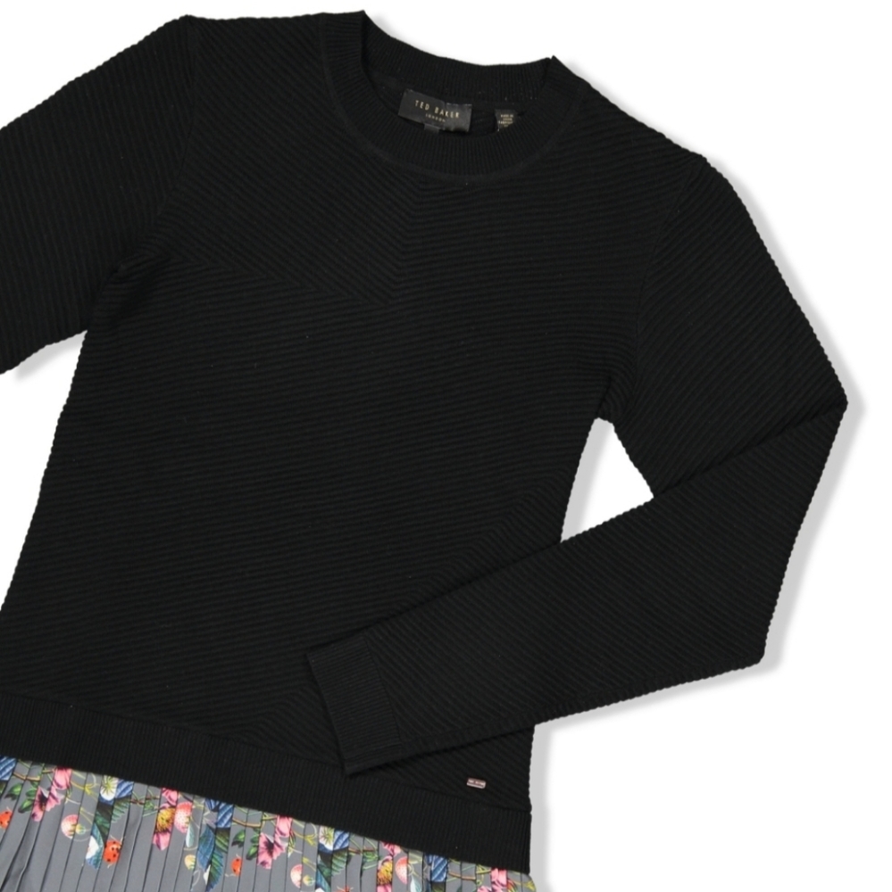 🍒NWT🍒 TED BAKER KNIT SKATER DRESS - Picture 6 of 8